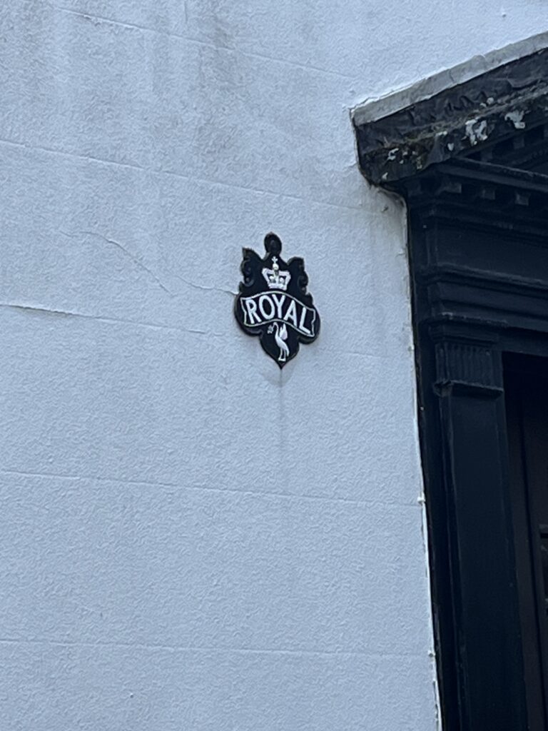 Fire insurance plaque in Fishpool Street.