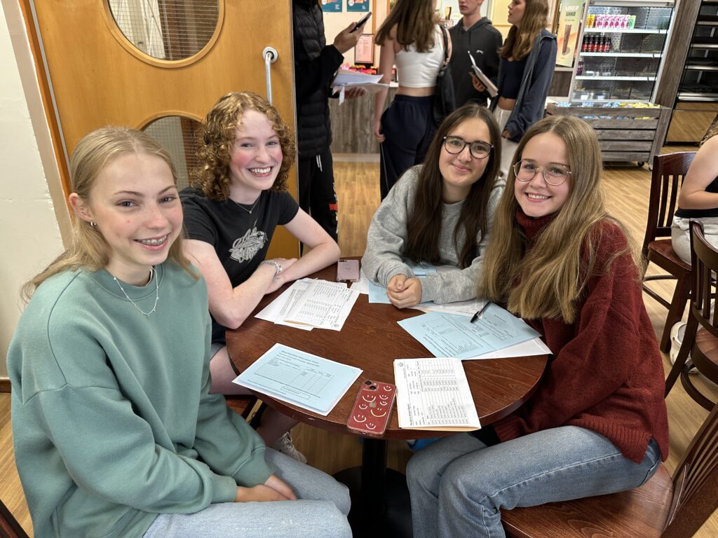 GCSE celebrations at Sandringham School.