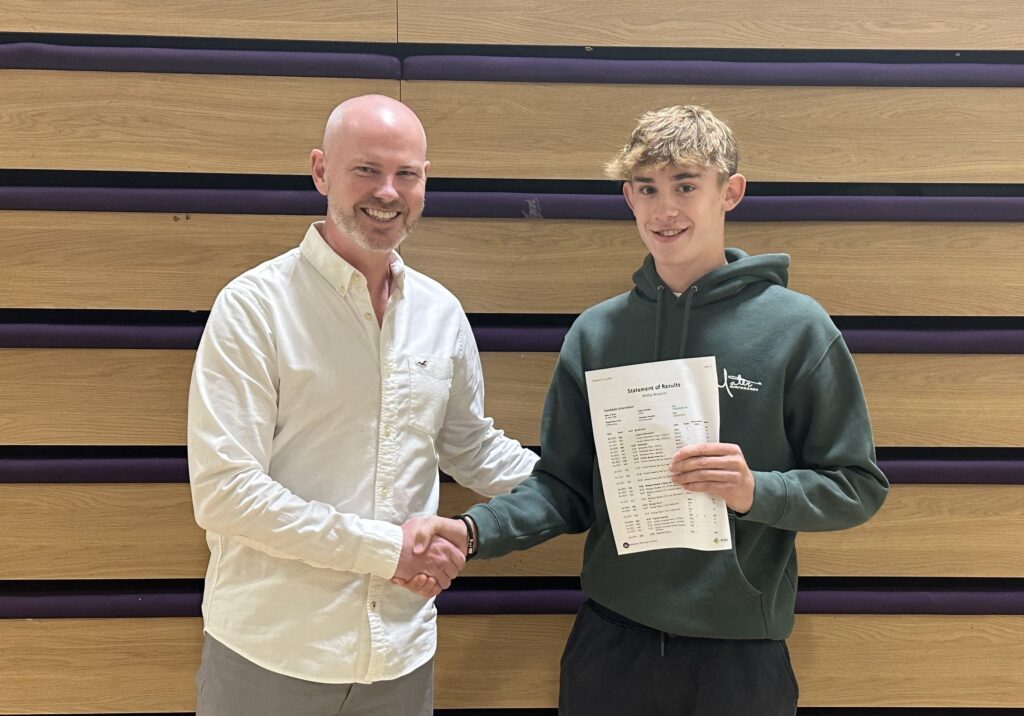 GCSE results day at Katherine Warington School.