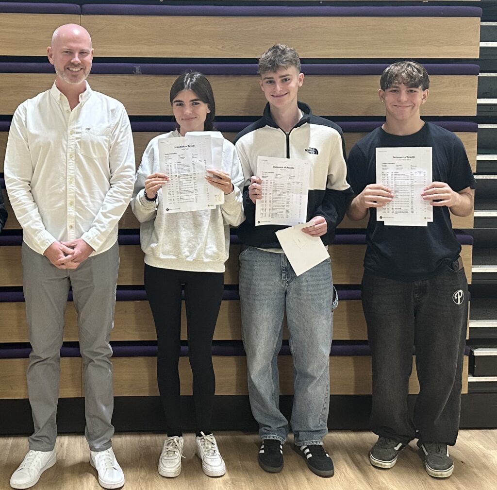 GCSE results day at Katherine Warington School.