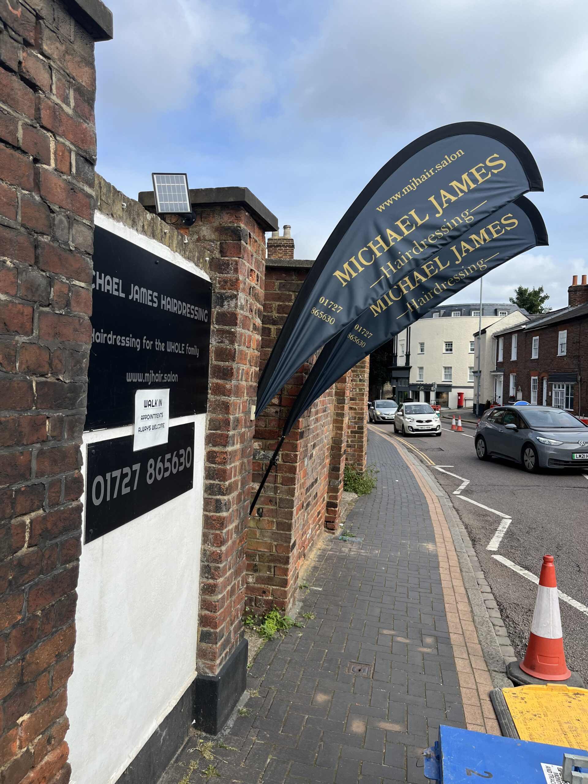 Michael James Hairdressing in Verulam Road.