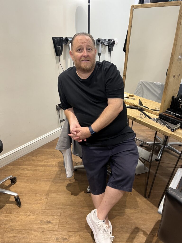 Michael Symcox runs Michael James Hairdressing.