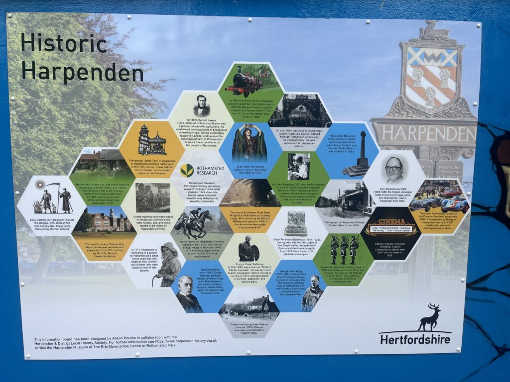 The new mural in Harpenden's Station Road underpass.