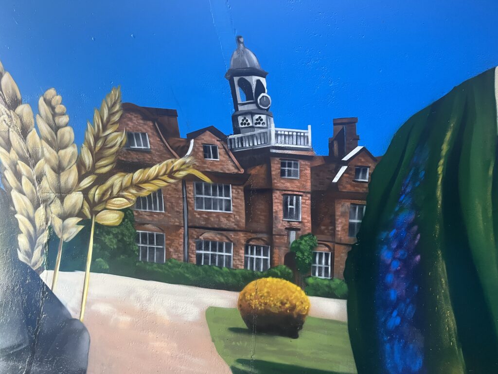 The new mural in Harpenden's Station Road underpass.