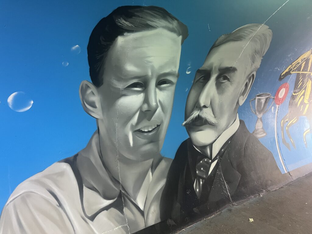 The new mural in Harpenden's Station Road underpass.
