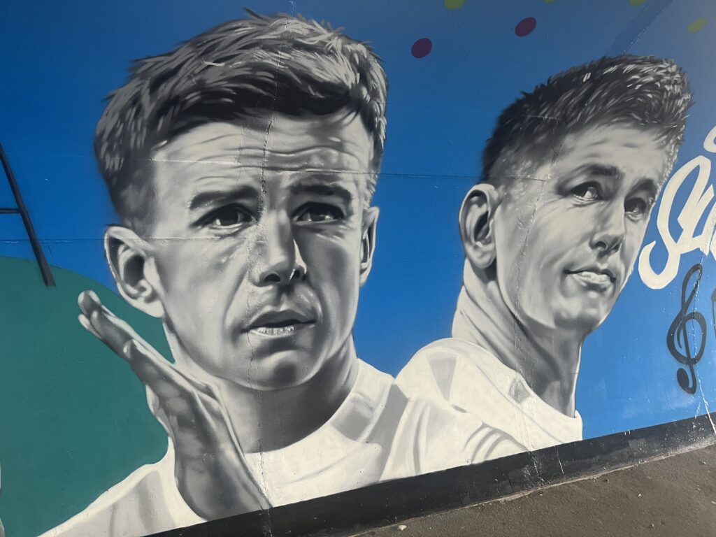 The new mural in Harpenden's Station Road underpass.