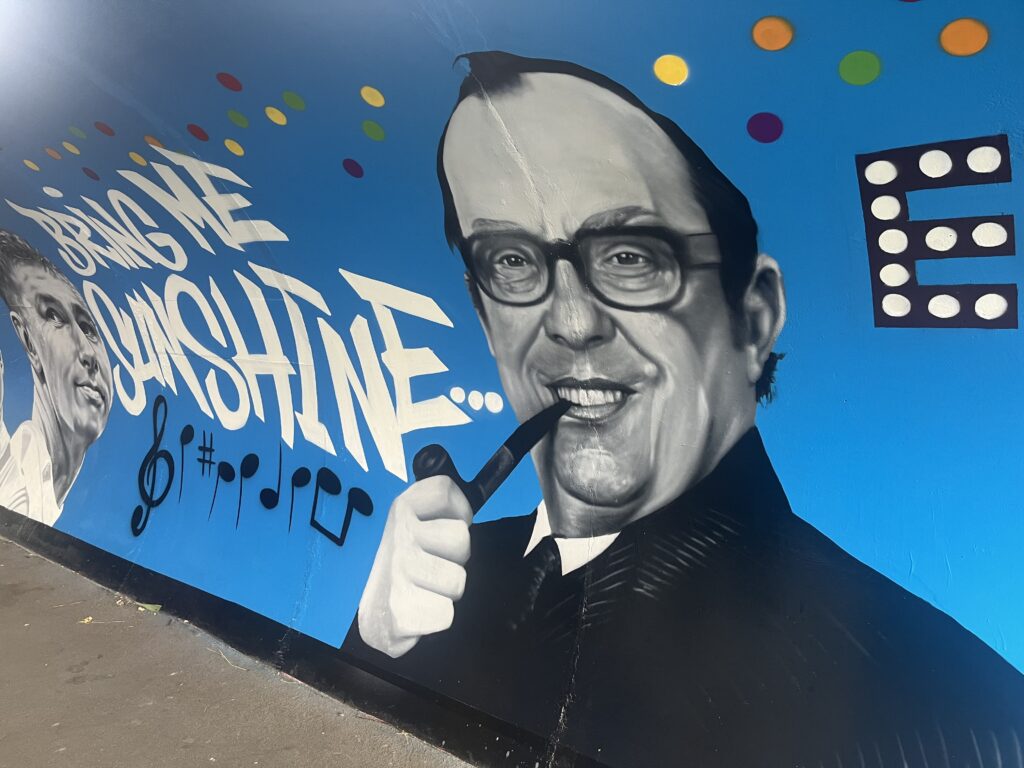 The new mural in Harpenden's Station Road underpass.