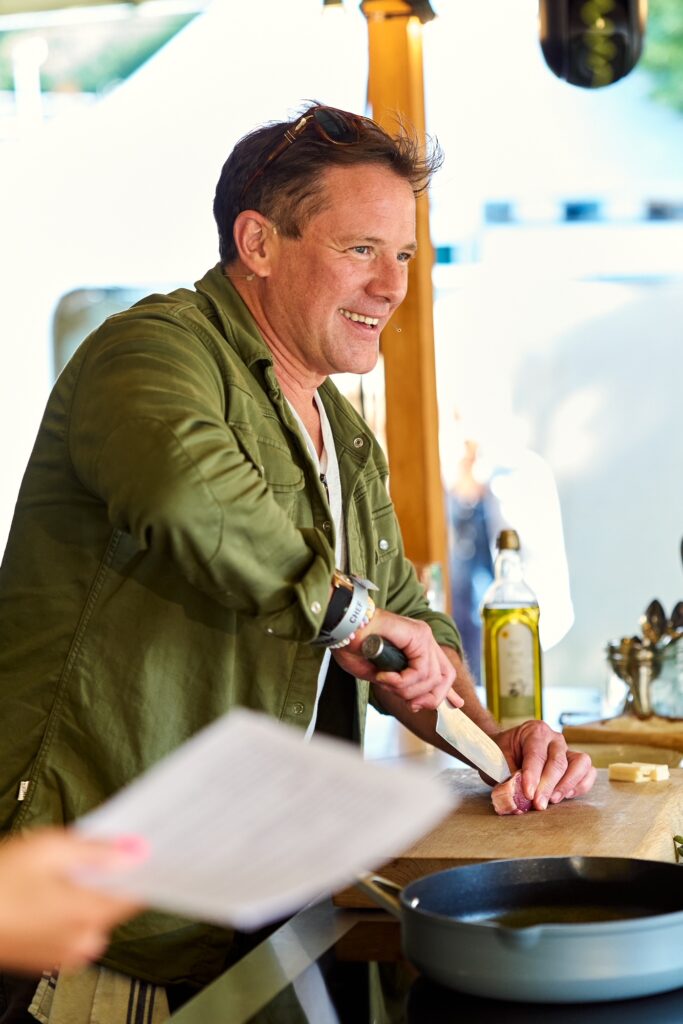 Matt Tebbutt at Pub in the Park.