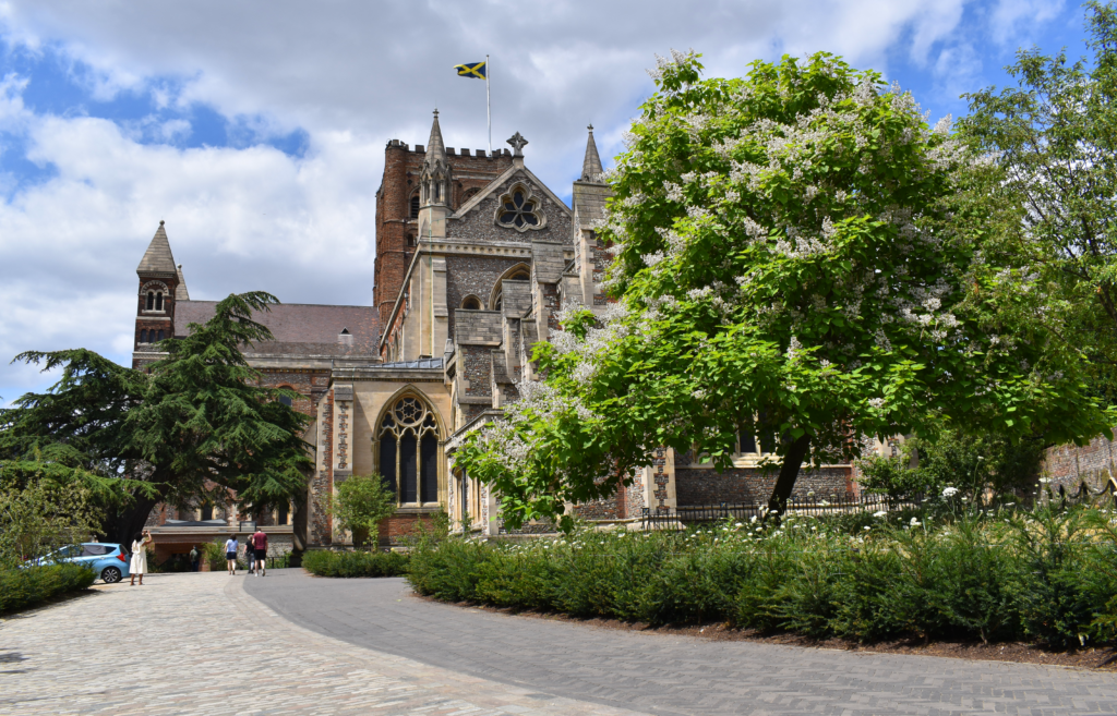 Sumpter Yard at St Albans Cathedral.
