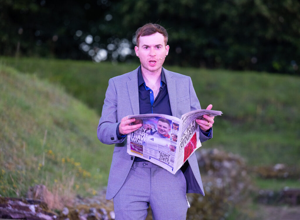 The Merchant of Venice produced by OVO at the Roman Theatre Festival. Photo: Elliott Franks