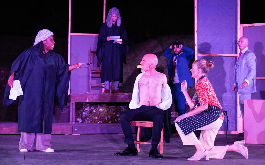 The Merchant of Venice produced by OVO at the Roman Theatre Festival. Photo: Elliott Franks