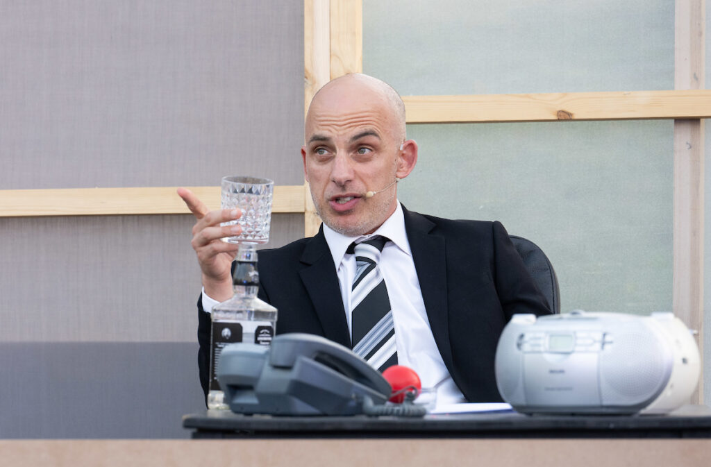 The Merchant of Venice produced by OVO at the Roman Theatre Festival. Photo: Elliott Franks