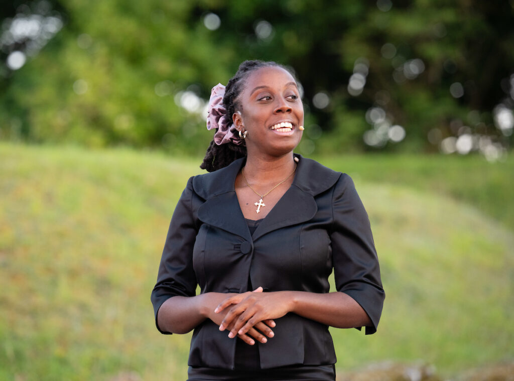 The Merchant of Venice produced by OVO at the Roman Theatre Festival. Photo: Elliott Franks