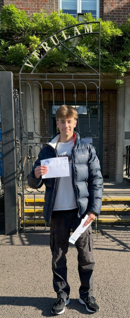 Tom Mitchell from Verulam School.