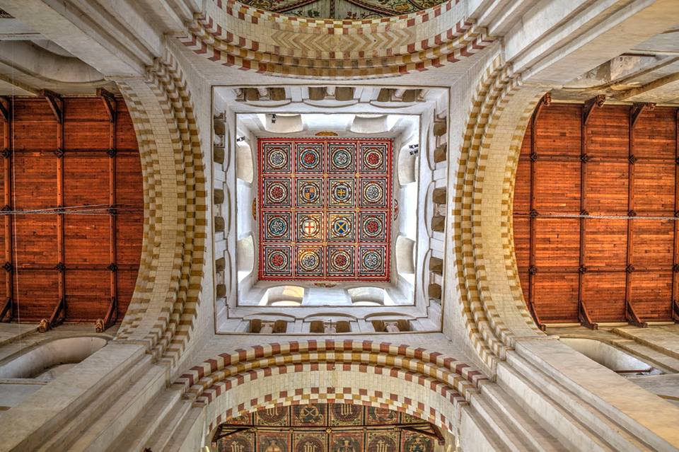 The tower ceiling. Photo: Luke Watson