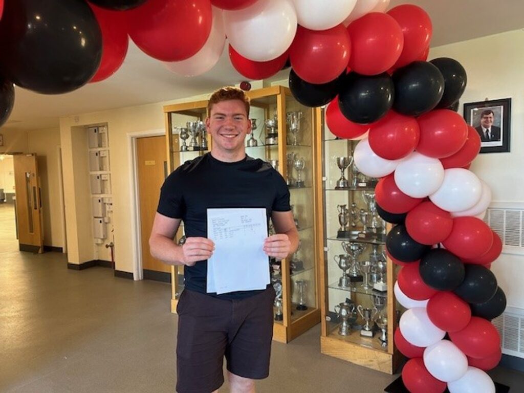 A level results day at St Columba's College.