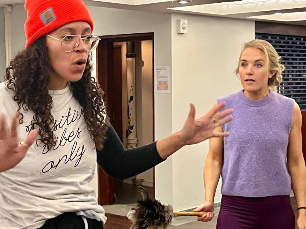 Rehearsals for last year's Arena pantomime.
