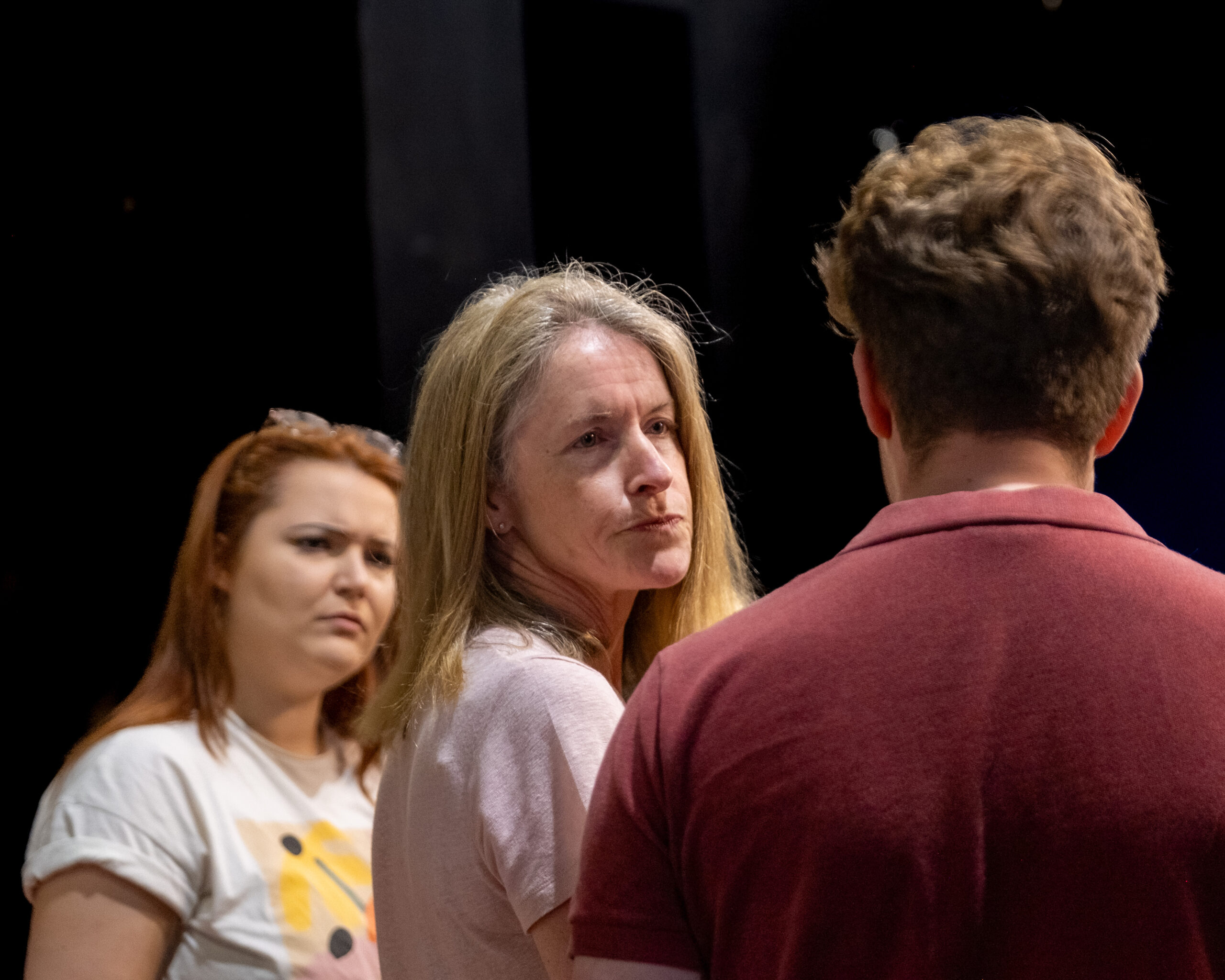 Rehearsals for Hay Fever by the Company of Ten at the Abbey Theatre. Photo: Anne Frizell