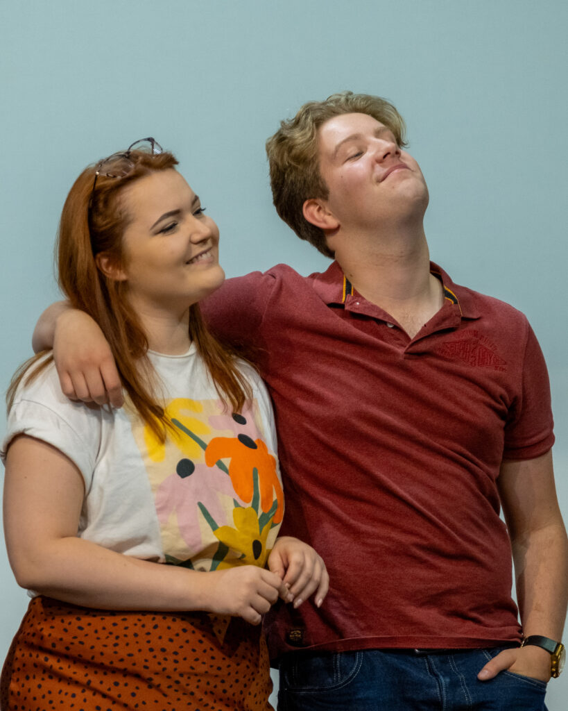 Rehearsals for Hay Fever by the Company of Ten at the Abbey Theatre. Photo: Anne Frizell