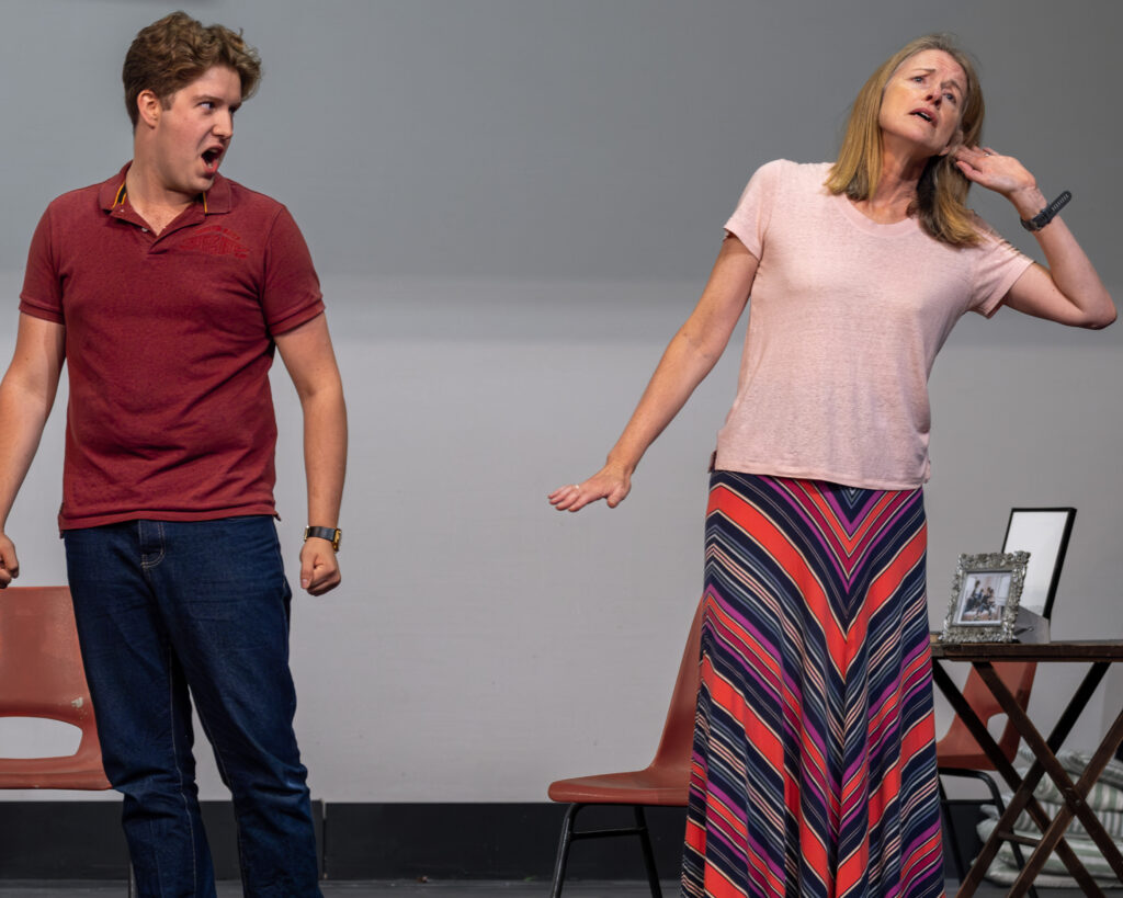 Rehearsals for Hay Fever by the Company of Ten at the Abbey Theatre. Photo: Anne Frizell