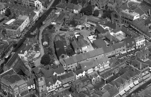 Aerial image of Gentle’s Yard from the collection of Andy Lawrence.