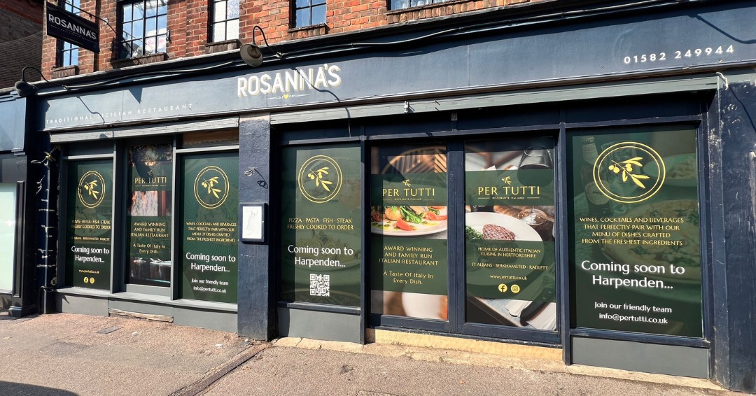 Per Tutti's new site in Harpenden.