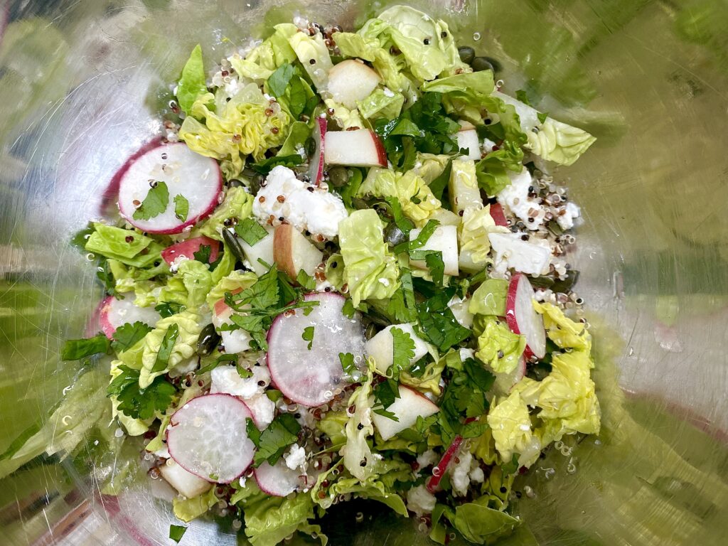 Apple and feta salad