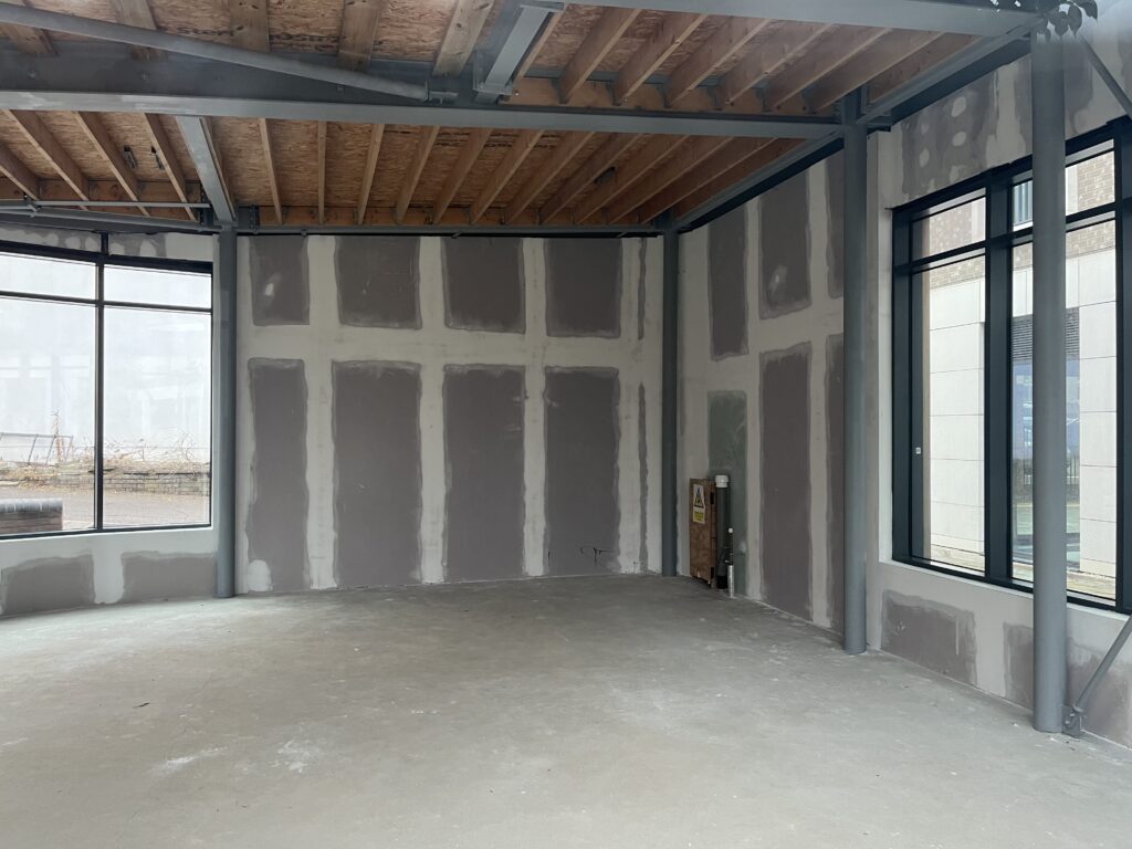 Inside the commercial space at Jubilee Square.