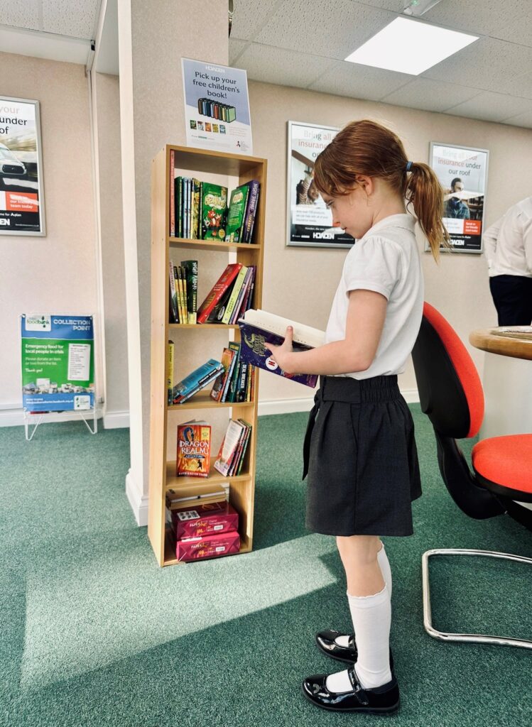 The book exchange at Howden St Albans.