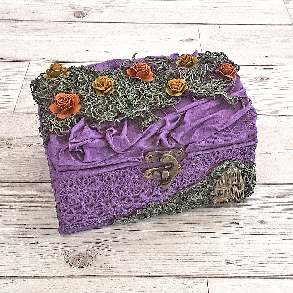 Purple Chest with Flowers