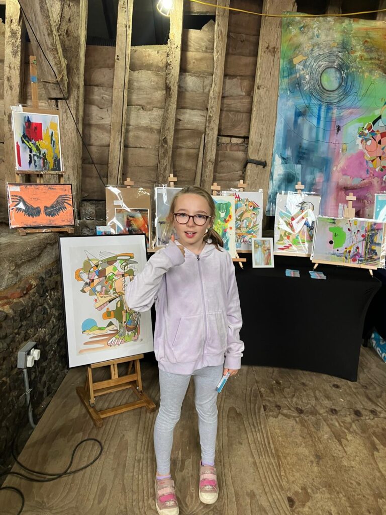 ArtShed teachers held an exhibition at Kingsbury Barn in St Albans.
