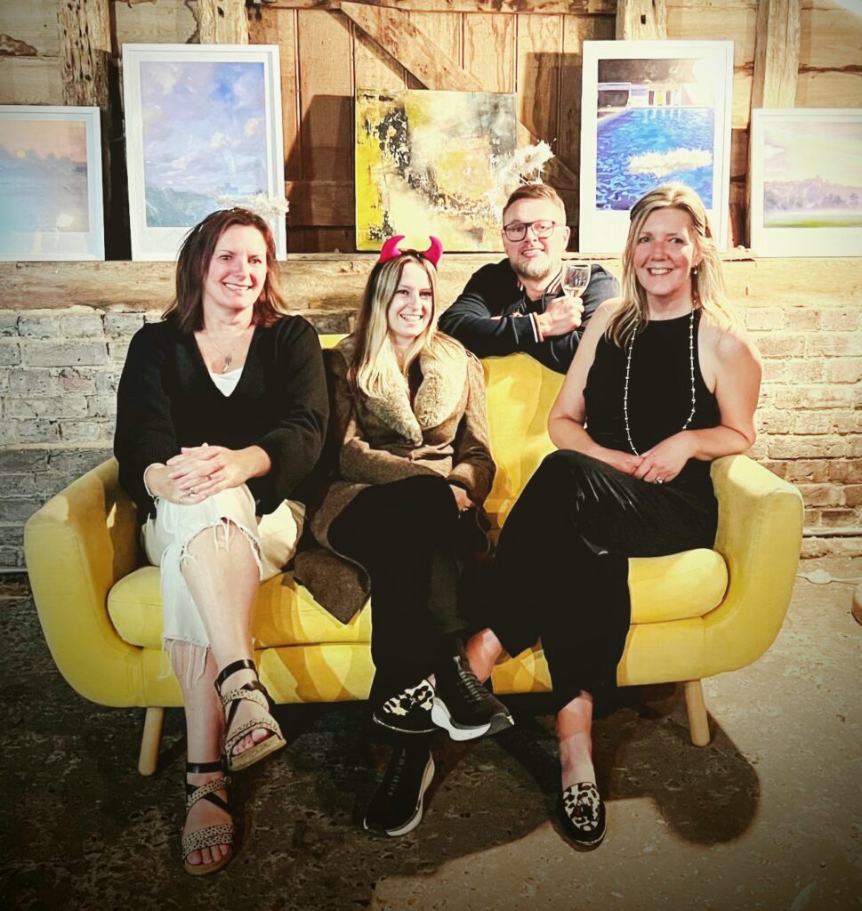ArtShed teachers held an exhibition at Kingsbury Barn in St Albans.