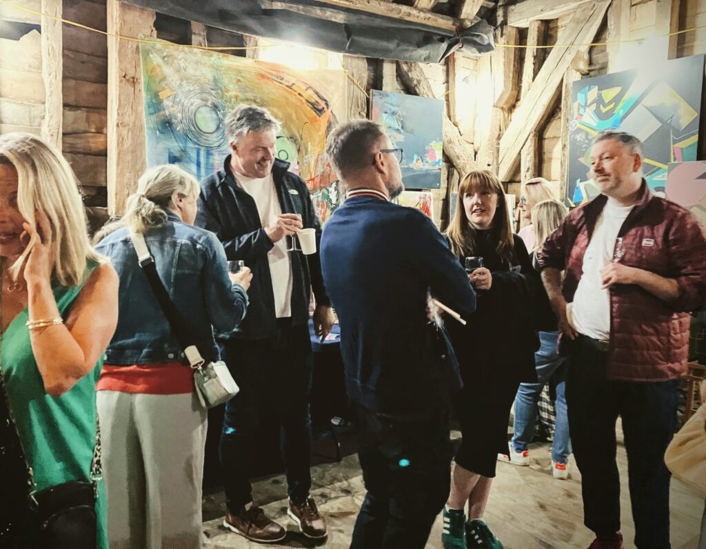ArtShed teachers held an exhibition at Kingsbury Barn in St Albans.