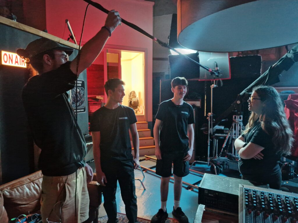 Brilliant Film Academy students at work.