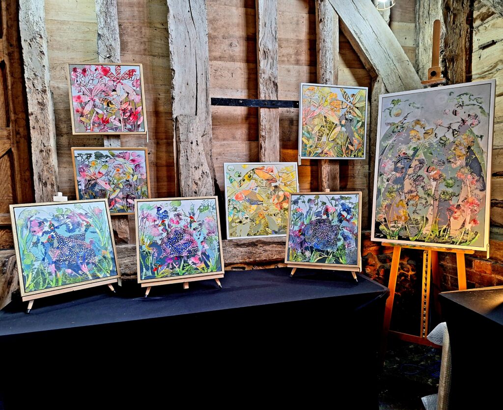 ArtShed teachers held an exhibition at Kingsbury Barn in St Albans.