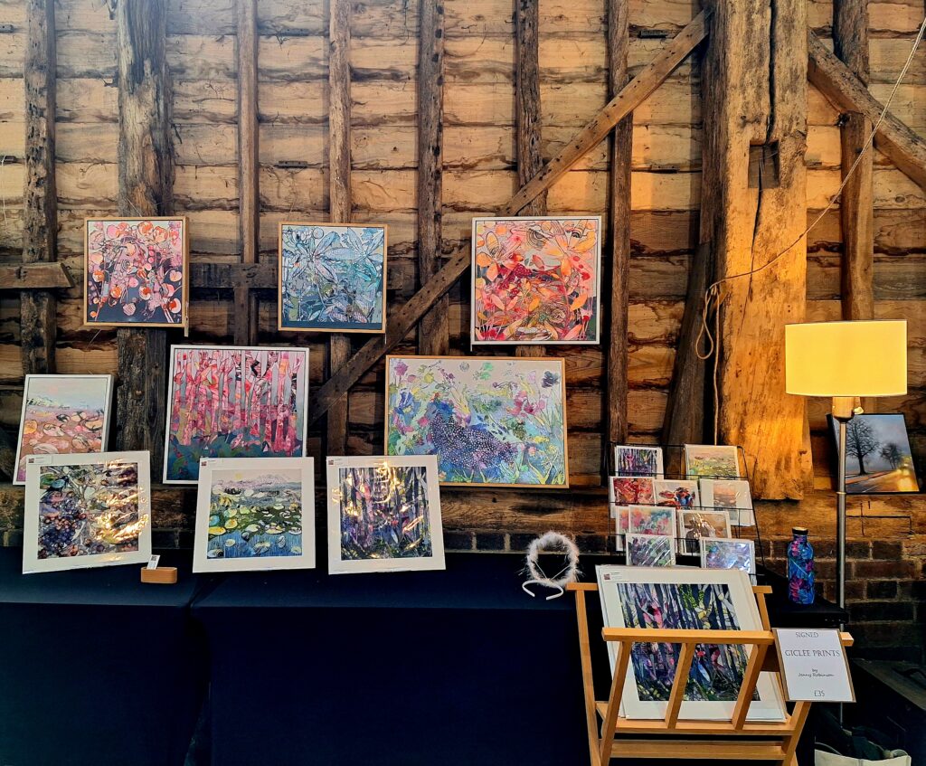 ArtShed teachers held an exhibition at Kingsbury Barn in St Albans.