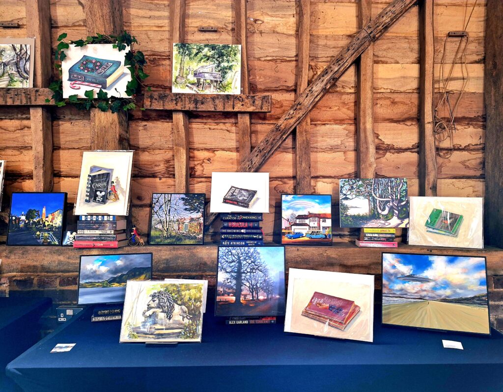 ArtShed teachers held an exhibition at Kingsbury Barn in St Albans.