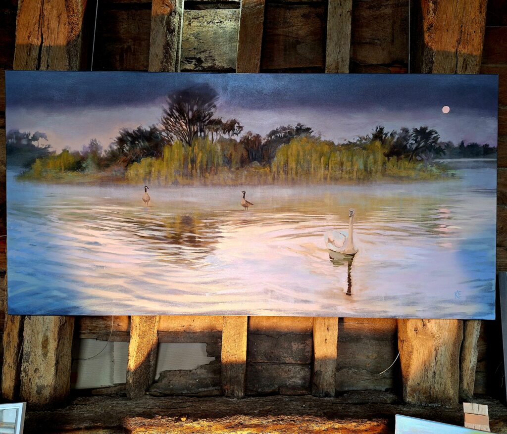 ArtShed teachers held an exhibition at Kingsbury Barn in St Albans.