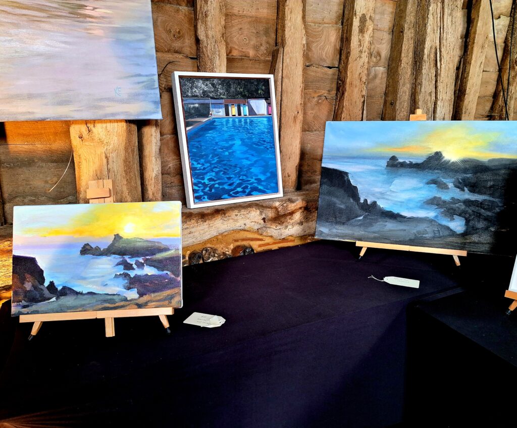 ArtShed teachers held an exhibition at Kingsbury Barn in St Albans.