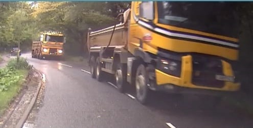 Fast-speeding lorries on Smug Oak Lane. Photo: Carol Hardy