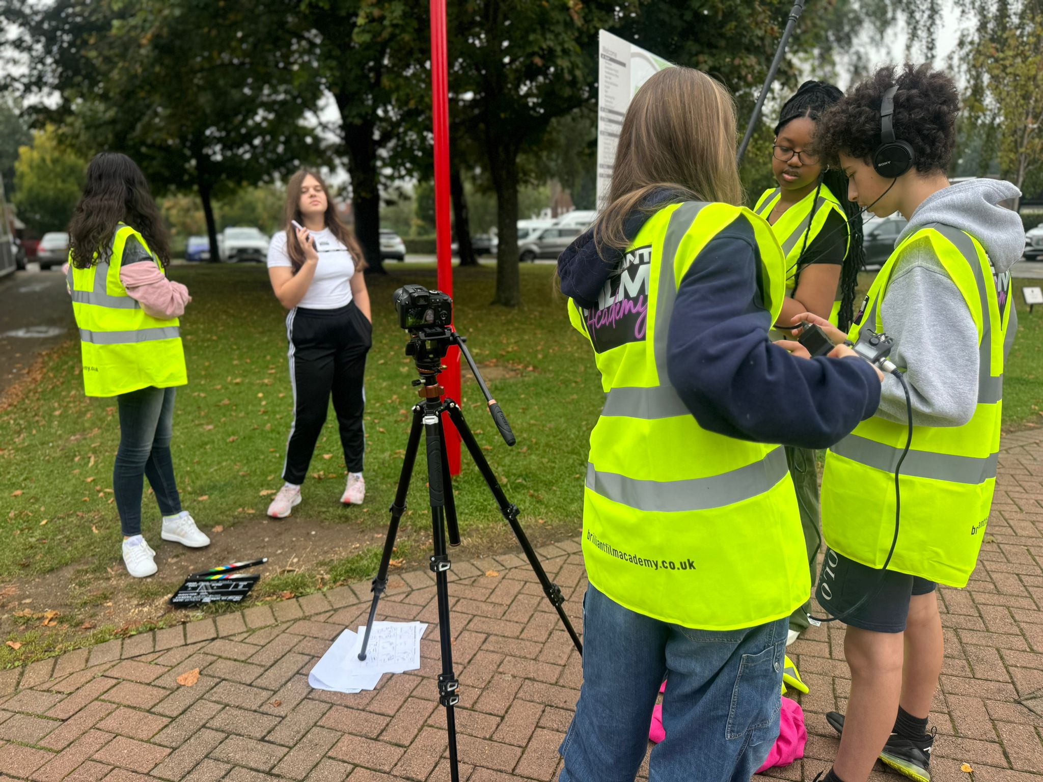 Brilliant Film Academy students at work.