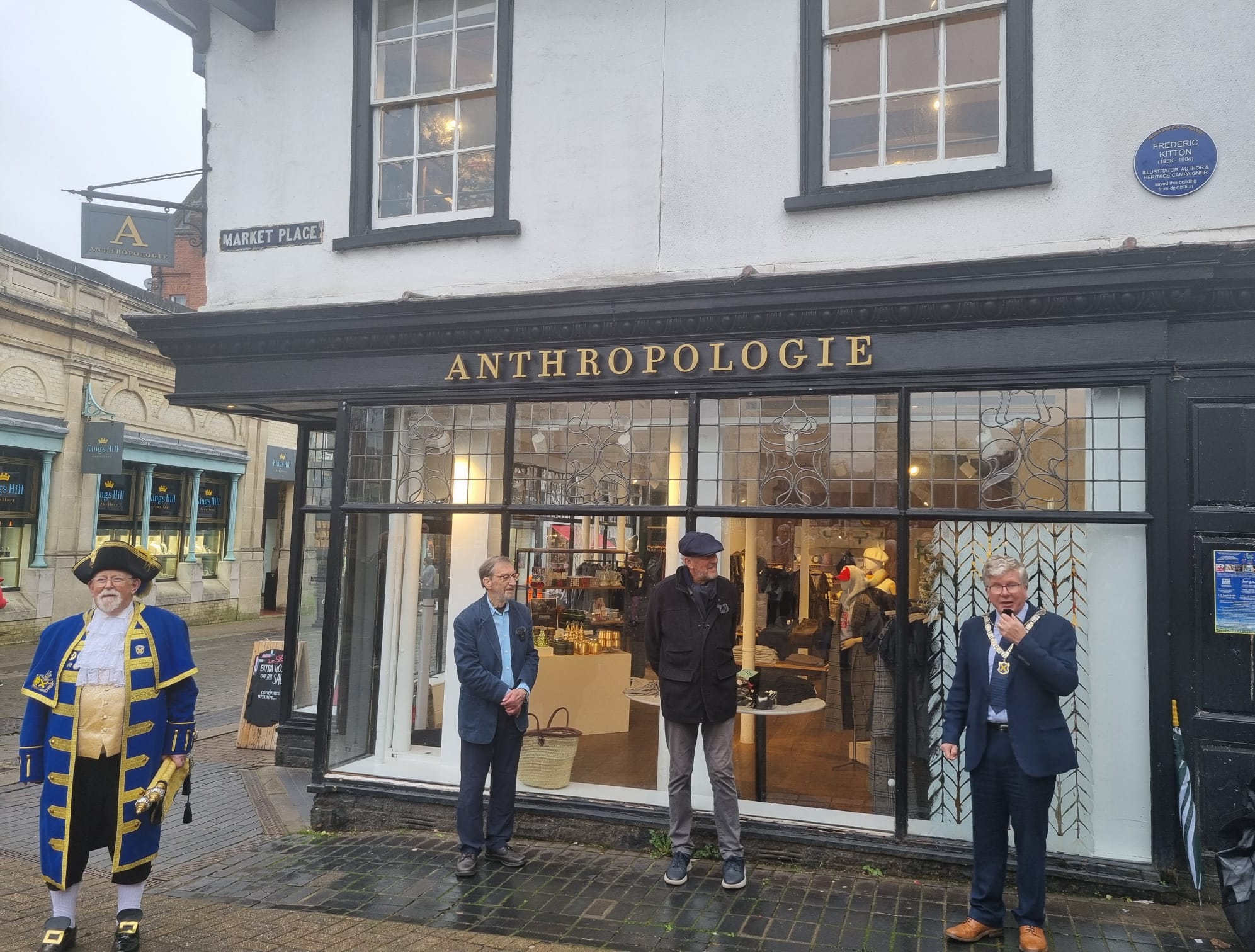 The installation of a Blue Plaque remembering Frederic Kitton. Photo: Snjezana Boatswain