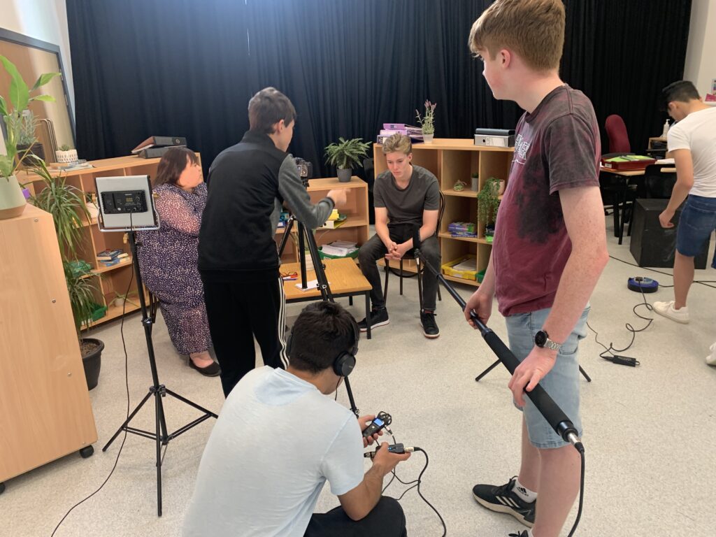 Brilliant Film Academy students at work.