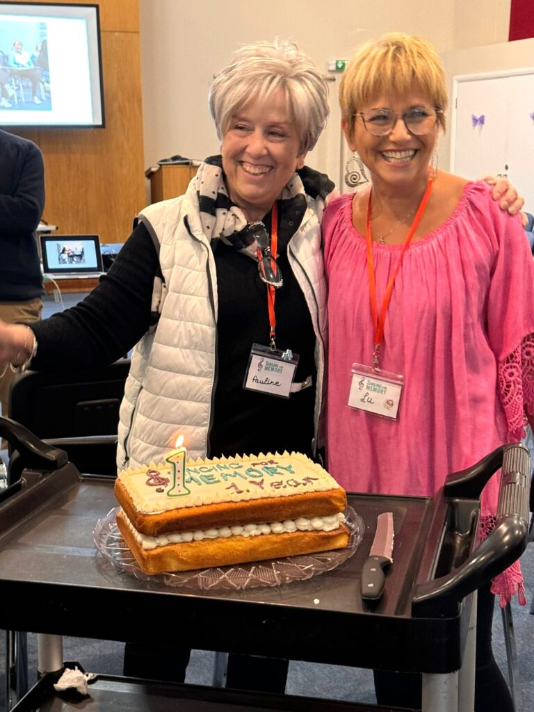 Lu Lawrence and Pauline Symons.