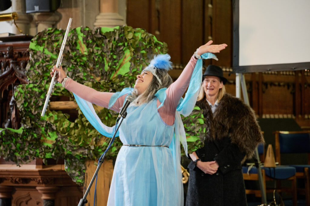 Musical Beasts being performed.