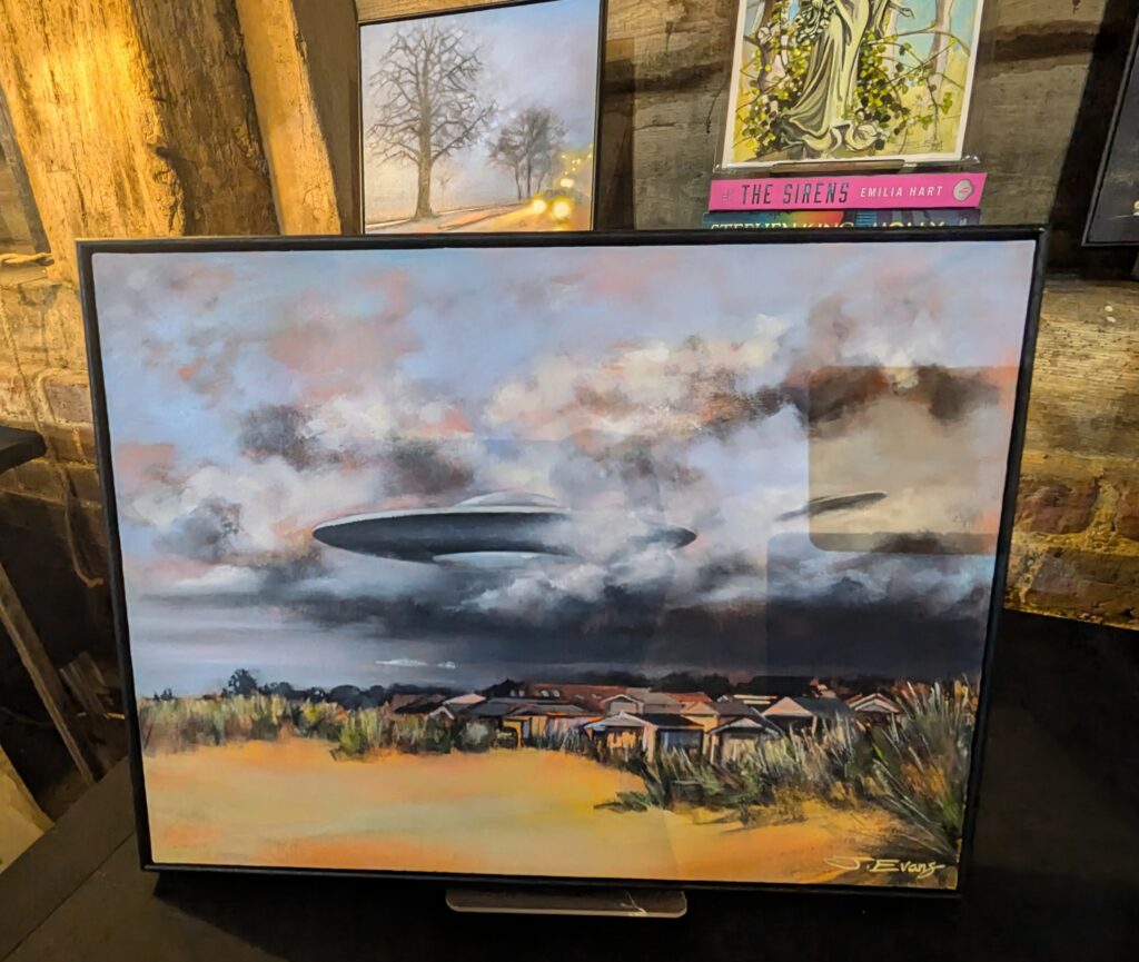 ArtShed teachers held an exhibition at Kingsbury Barn in St Albans.
