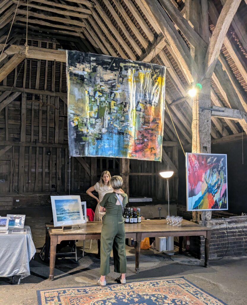 ArtShed teachers held an exhibition at Kingsbury Barn in St Albans.