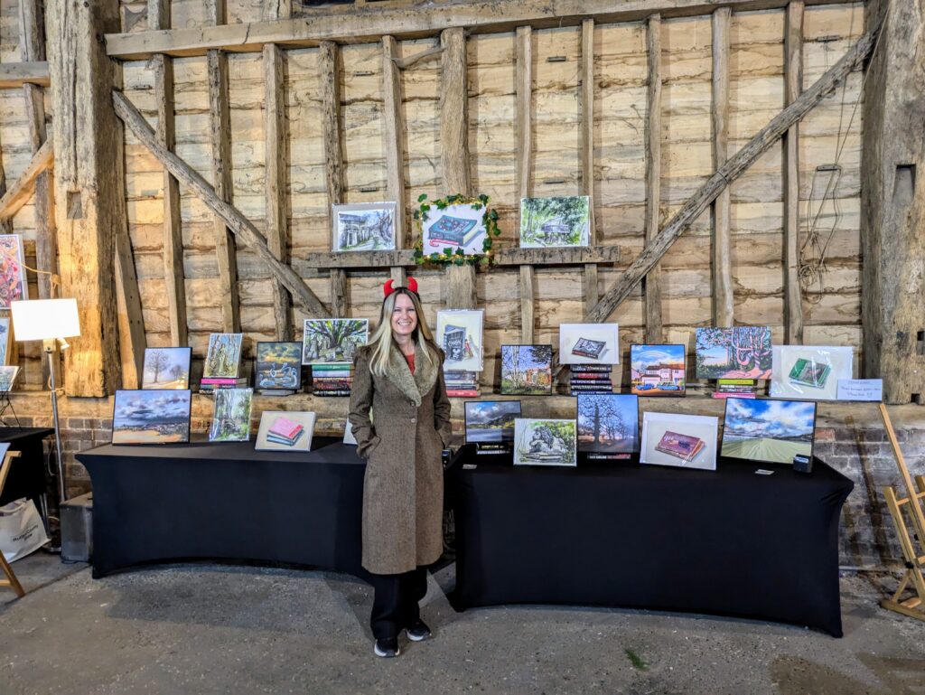 ArtShed teachers held an exhibition at Kingsbury Barn in St Albans.