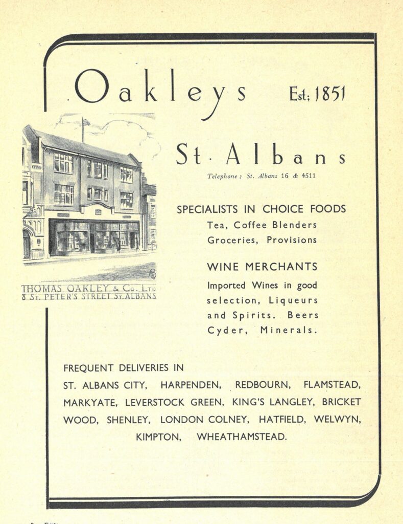 Pages from the St Albans Millenary Pageant programme.