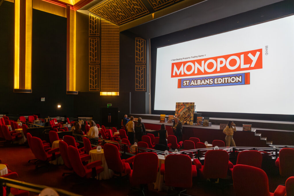 The launch of the St Albans edition of Monopoly at The Odyssey Cinema. Photo: Toby Shepheard.